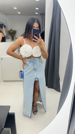 Imagem do SAIA LONGA COM RECORTES DESTROYED LAVAGEM CLARA DEGRANT