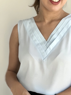 BLUSA REGATA LIS AZUL - comprar online