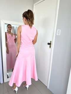 VESTIDO MIDI LIVIA ROSA - Maria Bunita Brand