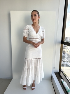 VESTIDO LONGO LAISE NAYANE OFF WHITE - comprar online