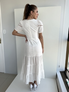 VESTIDO LONGO LAISE NAYANE OFF WHITE - Maria Bunita Brand