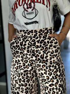CALÇA PANTALONA ANIMAL PRINT - Maria Bunita Brand