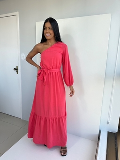 VESTIDO UM OMBRO ROBERTA CORAL