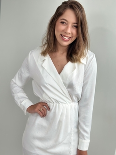 VESTIDO CURTO BROOKLIN OFF WHITE - loja online