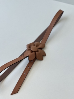 CINTO COURO FLORENCE CARAMELO