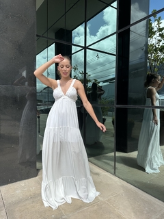 VESTIDO LONGO LUANIR OFF WHITE