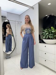 CALÇA PANTALONA JOLIE AZUL