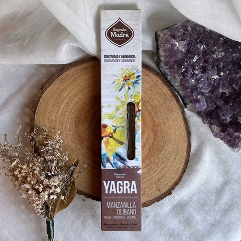 Incenso Yagra Camomila e Olíbano - Sagrada Madre