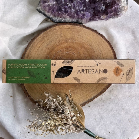 Incenso Artesano Caixa Purificacion y Proteccion (Palo Santo e Romero ou Alecrim) - Sagrada Madre