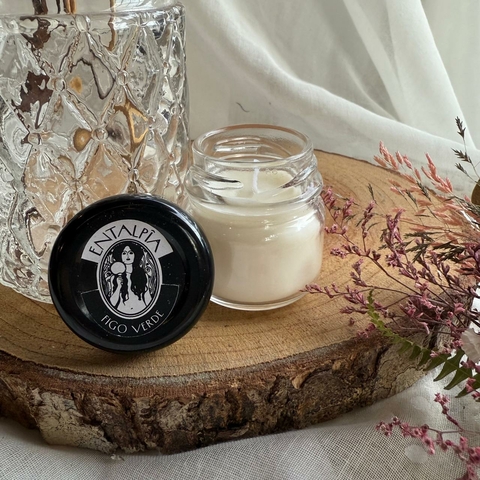 * Mini Vela Figo Verde (tampa preta) - Entalpia