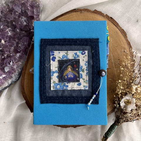 Caderno Artesanal P Magia do Universo - Sol y Luna