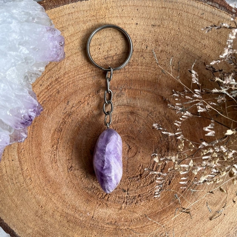 Chaveiro de Cristais - Ametista Rolado