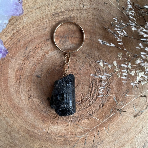 Chaveiro de Cristais - Turmalina Bruta
