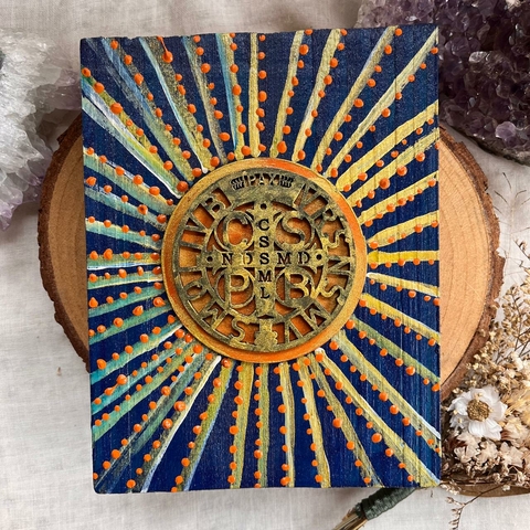 * Quadrinho de Madeira com pintura e apliques (modelos) - Jardim 33