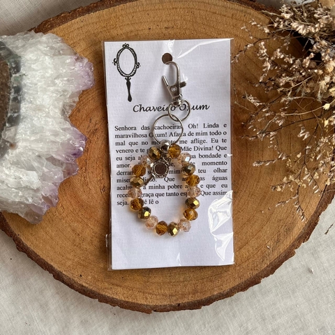 Chaveiro Oxum Miçangas 8x4cm