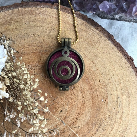 Difusor Pessoal Relicário (ouro envelhecido) - variados