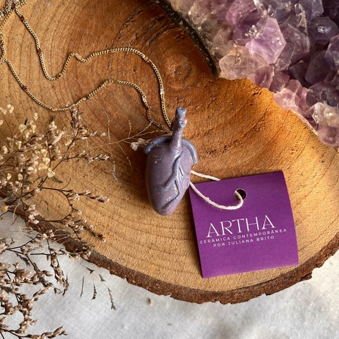 * Colar Coração- Artha Cerâmica