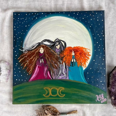 * Quadro Trio de Bruxas - Jardim 33