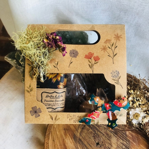 * Kit M (1 vela, 1 sabonete, 1 pano) - Art e Mel