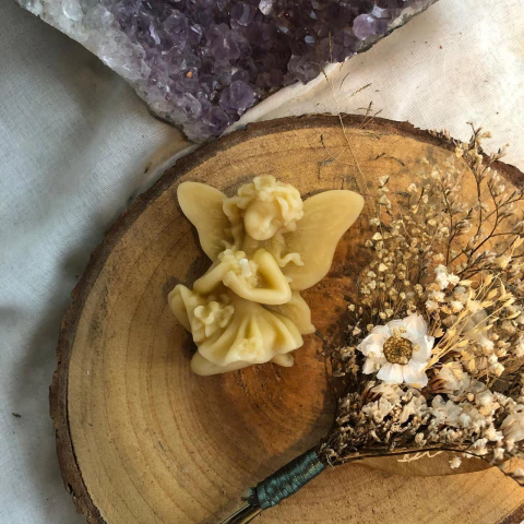 * Vela Fada (cera de abelha) - Colmeia de Luz