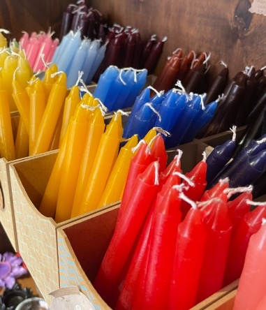 Vela Palito (cores) - Laranja