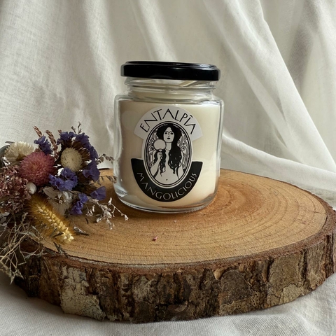 * Vela Mangolicious (Vidro c/ tampa preta 160gr) - Entalpia