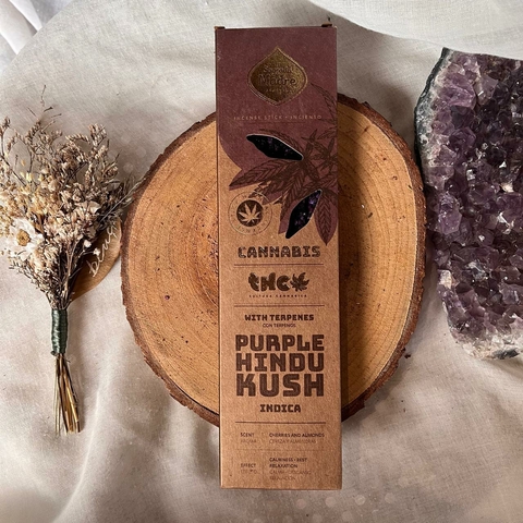 Incenso Cannabis Purple Hindu Kush (Indica) - Sagrada Madre
