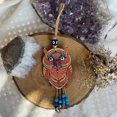 Coruja com Olho Grego - Madeira (variados)