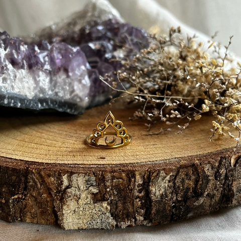 * Anel Lua - Yantra Jóias em Bronze