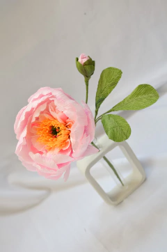 PEONIA CON FLORERO - by florecer