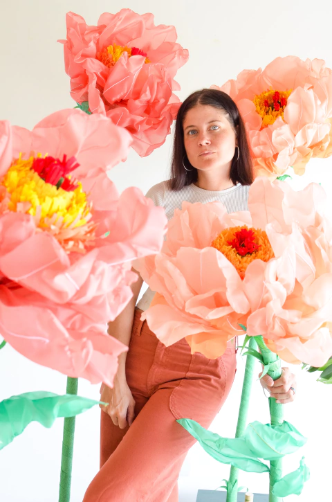 PEONIA GIGANTE SALMON