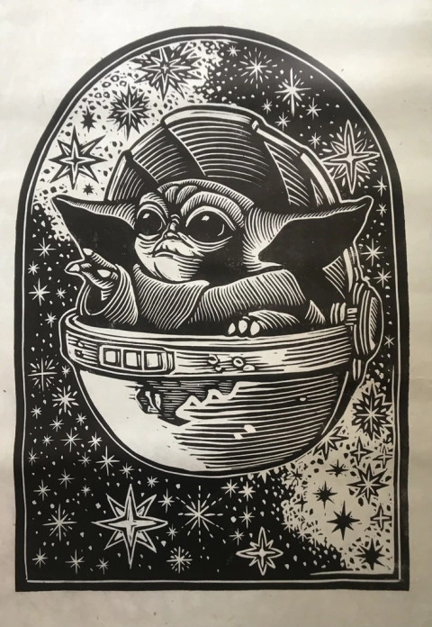 Yoda 50x70