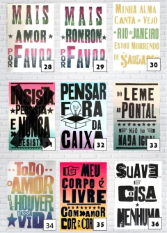 PROMOÇÃO! KIT 10 CARTAZES LAMBE LAMBE 30X42 - loja online