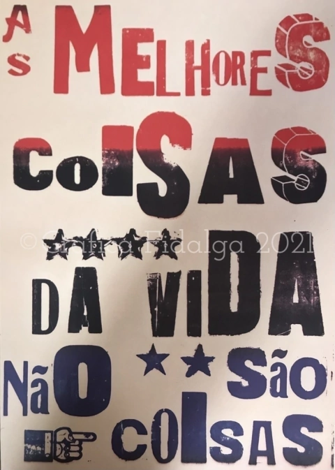 As melhores coisas da vida não são coisas 30x42