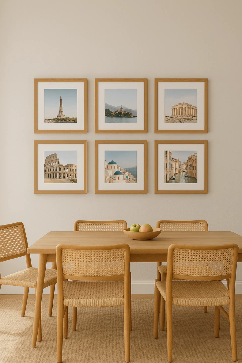 06 Quadros 30x30 com passe-partout e revelação fotográfica - comprar online