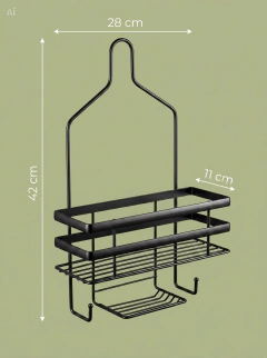Organizador De Ducha Colgante Premium - Con Jabonera Y Ganchos - tienda online