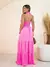 Vestido Longo Gola Halter - Rosa - BELABETTE