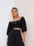 Cropped Manga Longa Bufante - comprar online