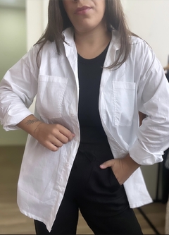 Camisa over size branca - ANR BRAND- Moda e Acessórios
