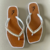 CHINELO QUADRADO PÉROLA | BRANCO
