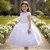 Vestido Infantil Branco Luxo Daminha Festa Florista 4 Ao 16 - comprar online