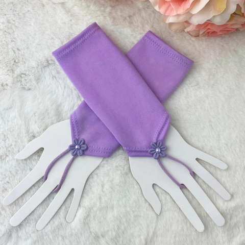 Luva Infantil De Princesa Diversas Cores 4 A 10 Anos