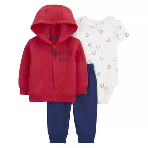 SET 3 PIEZAS BODY, CAMPERA Y PANTALON ALL SMILES