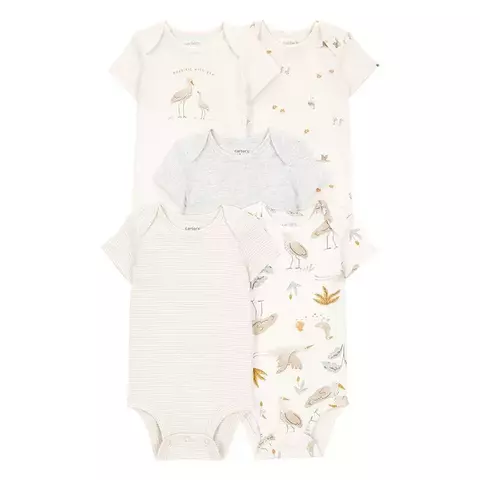 Carter´s Pack 5 Bodies Mangas Cortas