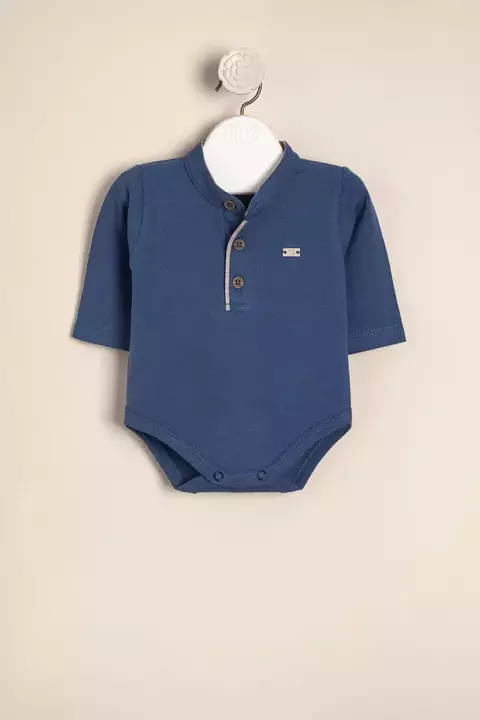 Body con cuello mao de pique combinado Forest