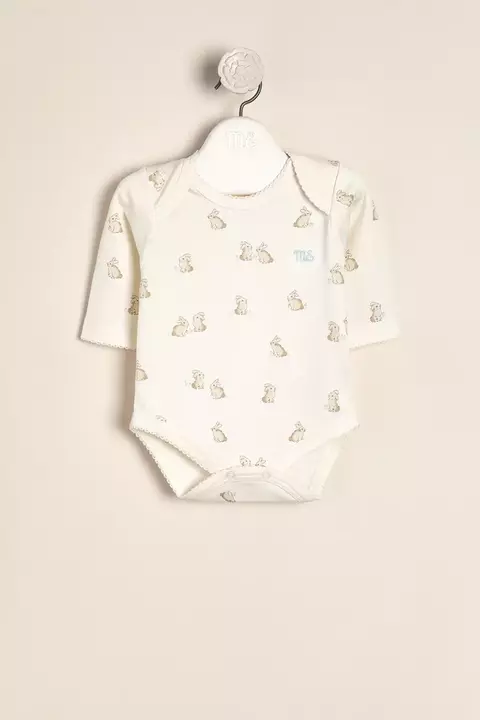 Body americano de algodón Pima estampado Doudou (origen Peru)