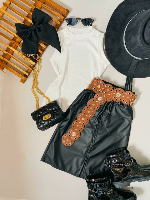 Conjunto c/Saia Fenda Corino 8 Anos - comprar online