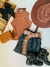 Conjunto Blusa c/Saia de Franja 4, 6, 8 e 10 Anos - Pichuquinha Kids