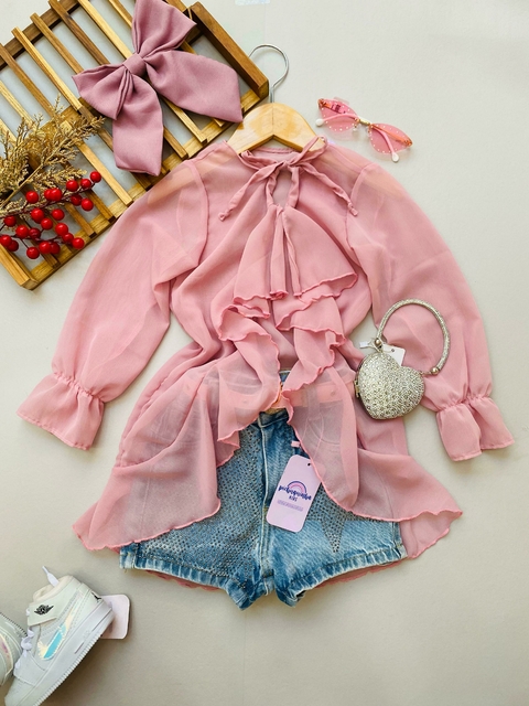 Bata Boho Chic Nude e Rosa 4 e 8 Anos - comprar online