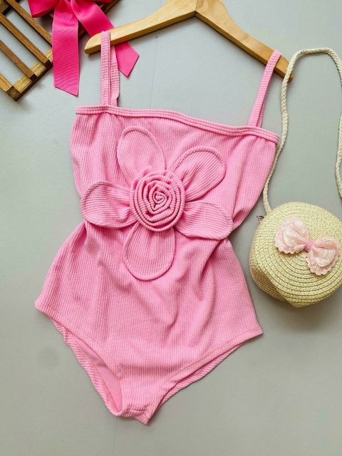 Body Flor Rosa e Roxo 10 e 12 Anos - comprar online